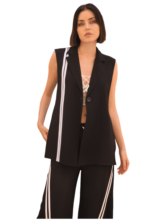 product  Open Front and Side Sleeveless Vest Image